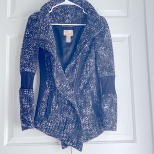YA-YA sweater jacket asymmetrical